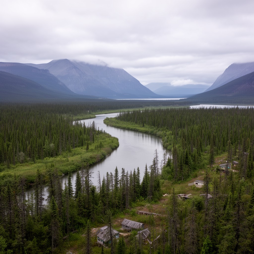 AI-generated illustration of Pic River
