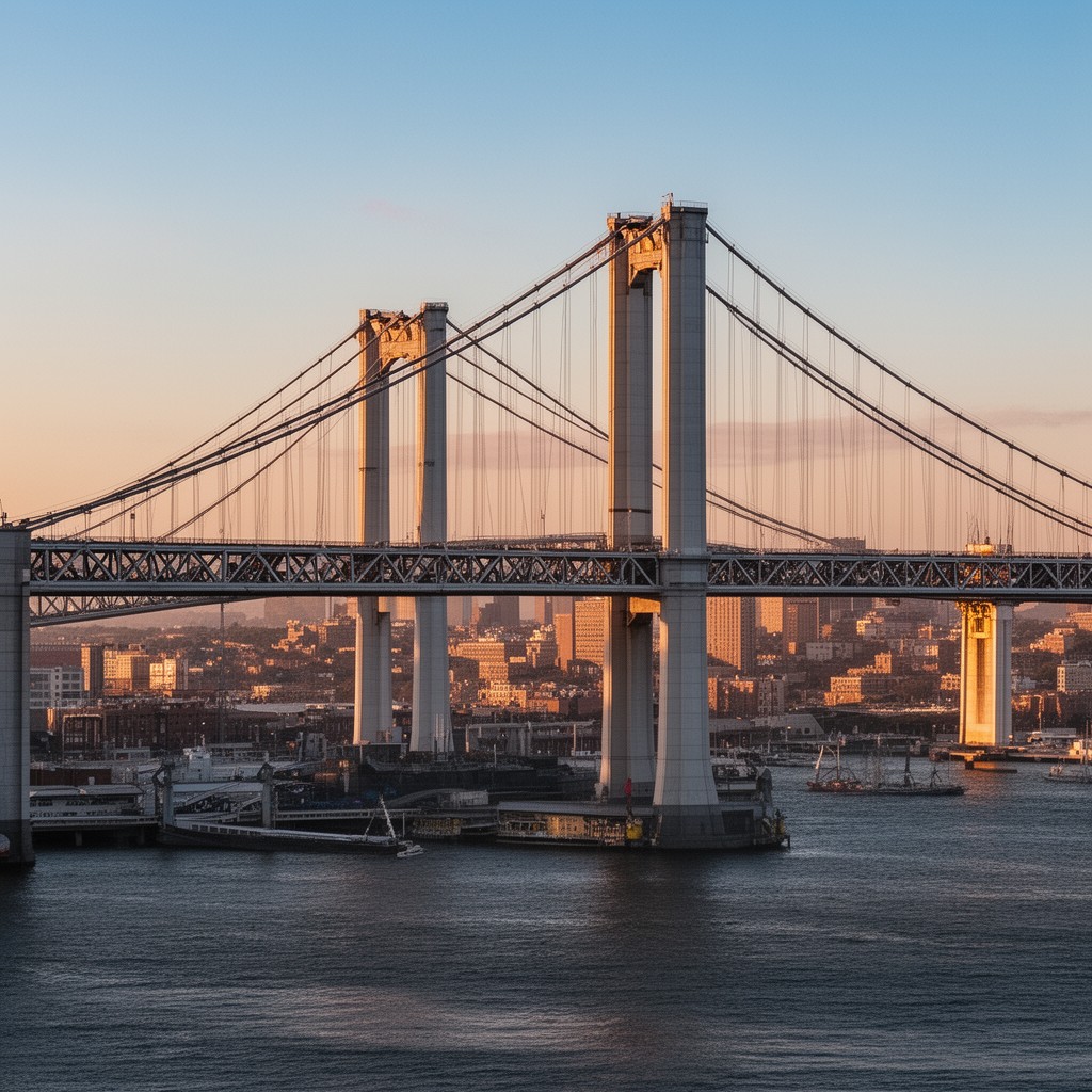 AI-generated illustration of Verrazzano-Narrows Bridge