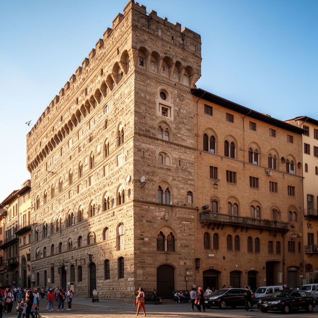 AI-generated illustration of Palazzo Rucellai
