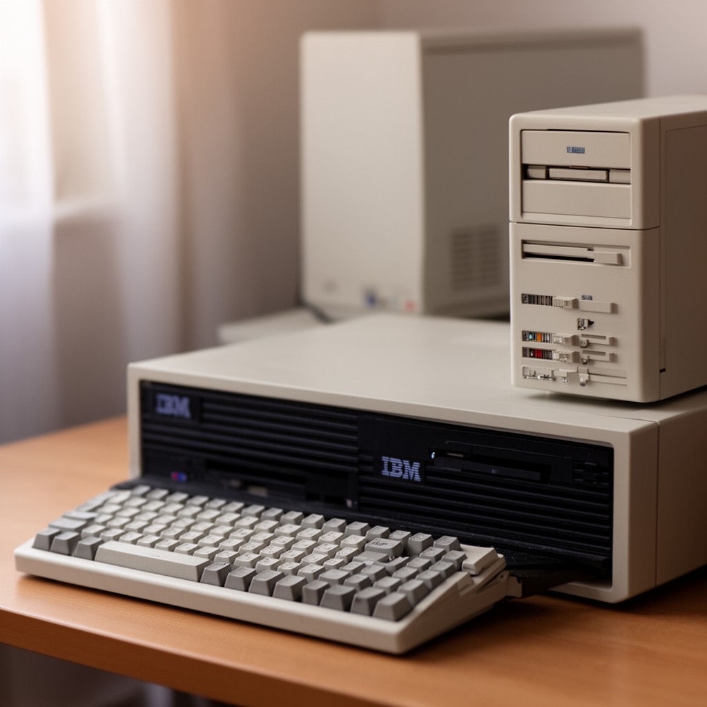 AI-generated illustration of IBM PC compatible