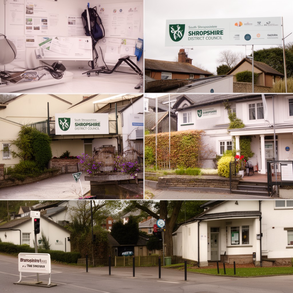 AI-generated illustration of South Shropshire District Council