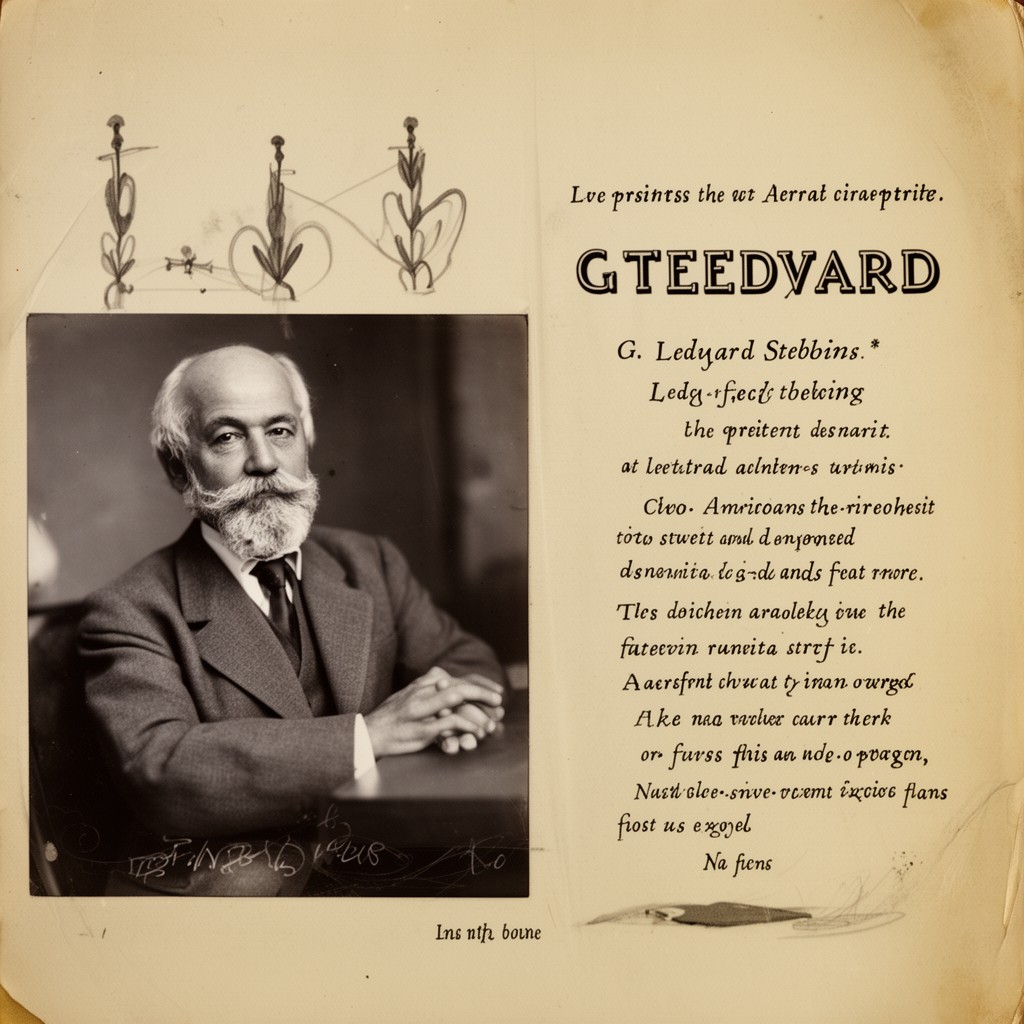AI-generated illustration of G. Ledyard Stebbins