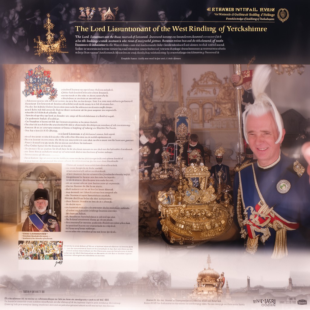AI-generated illustration of Lord Lieutenant of the West Riding of Yorkshire