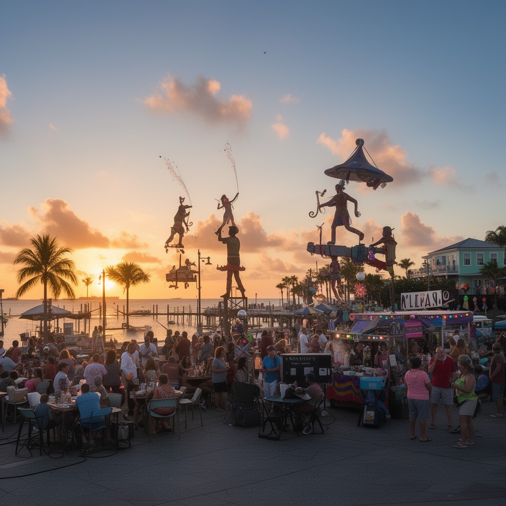 AI-generated illustration of Mallory Square
