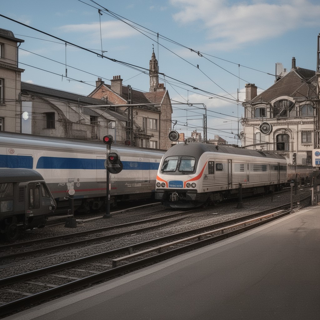 AI-generated illustration of Intercités