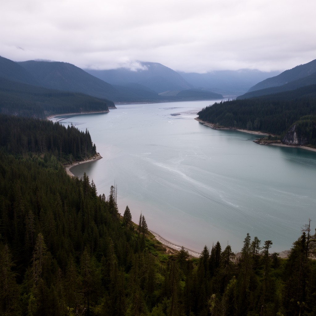 AI-generated illustration of Hecate Strait