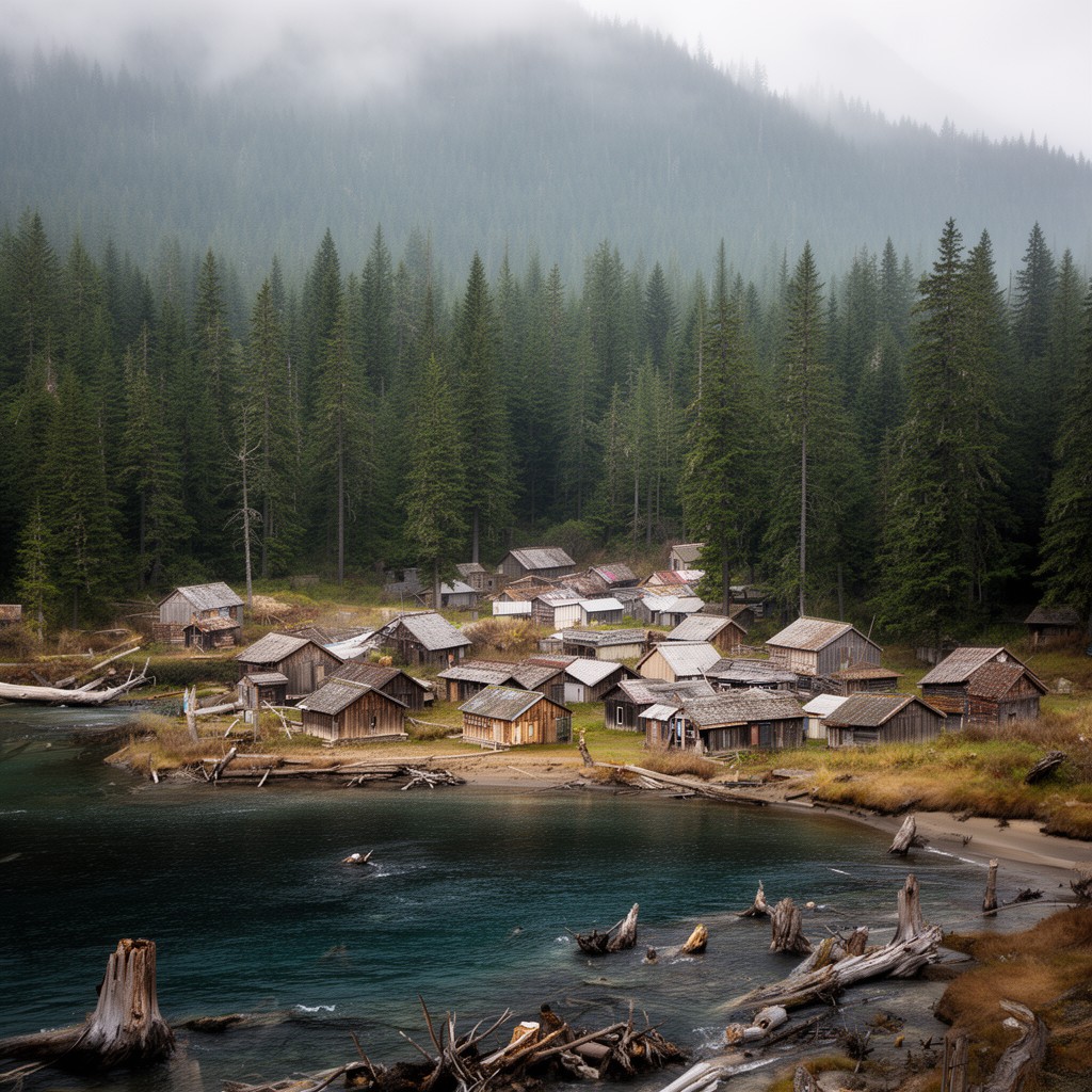 AI-generated illustration of Gwaii Haanas National Park Reserve