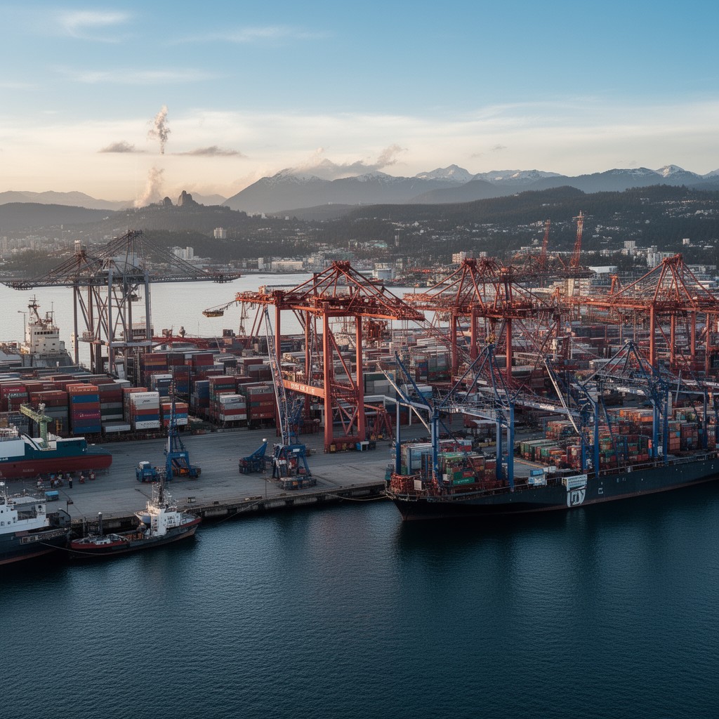 AI-generated illustration of Port of Vancouver