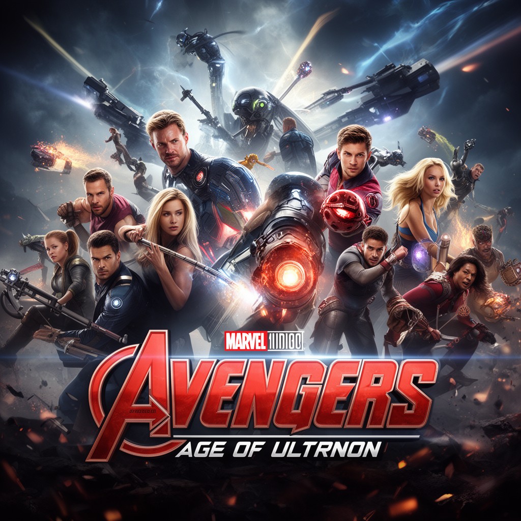AI-generated illustration of Avengers: Age of Ultron