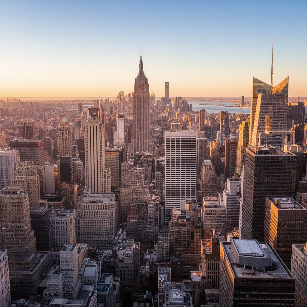AI-generated illustration of New York City