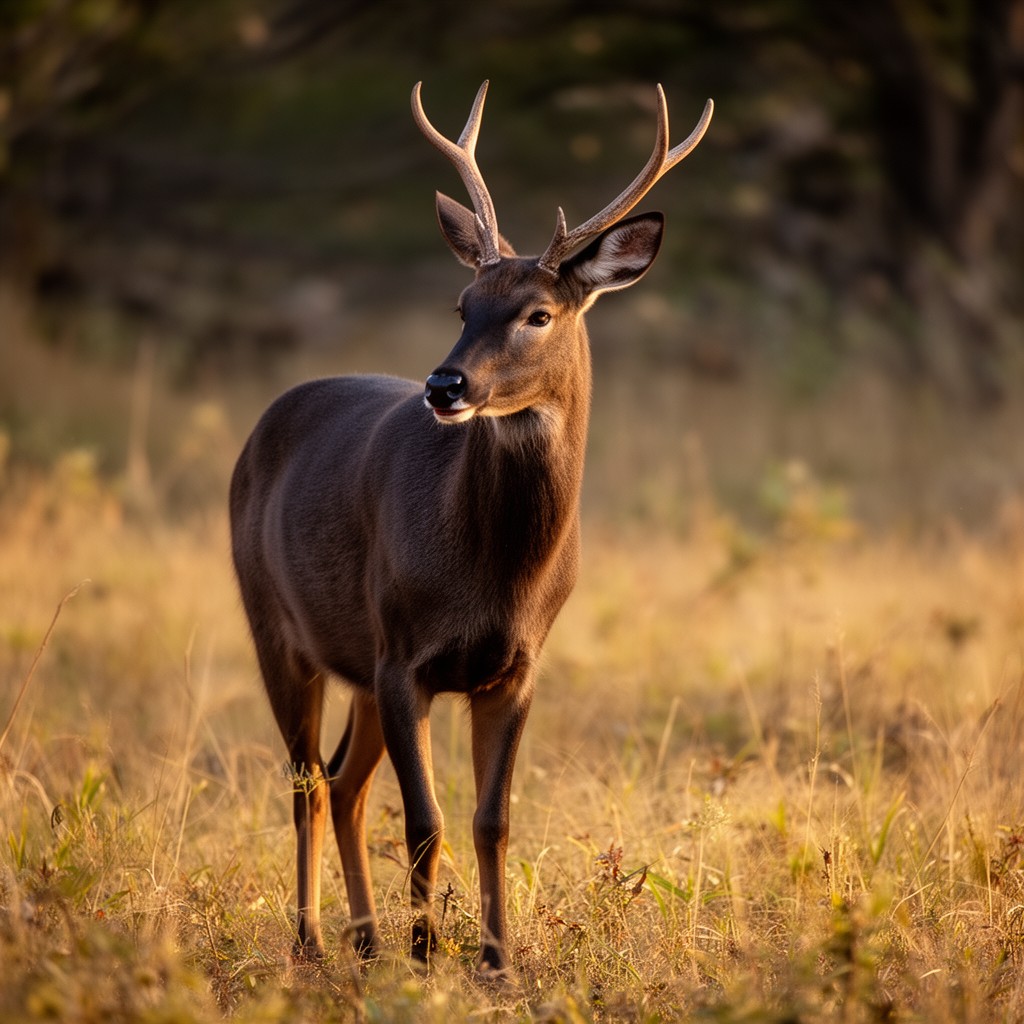 AI-generated illustration of Rusa unicolor