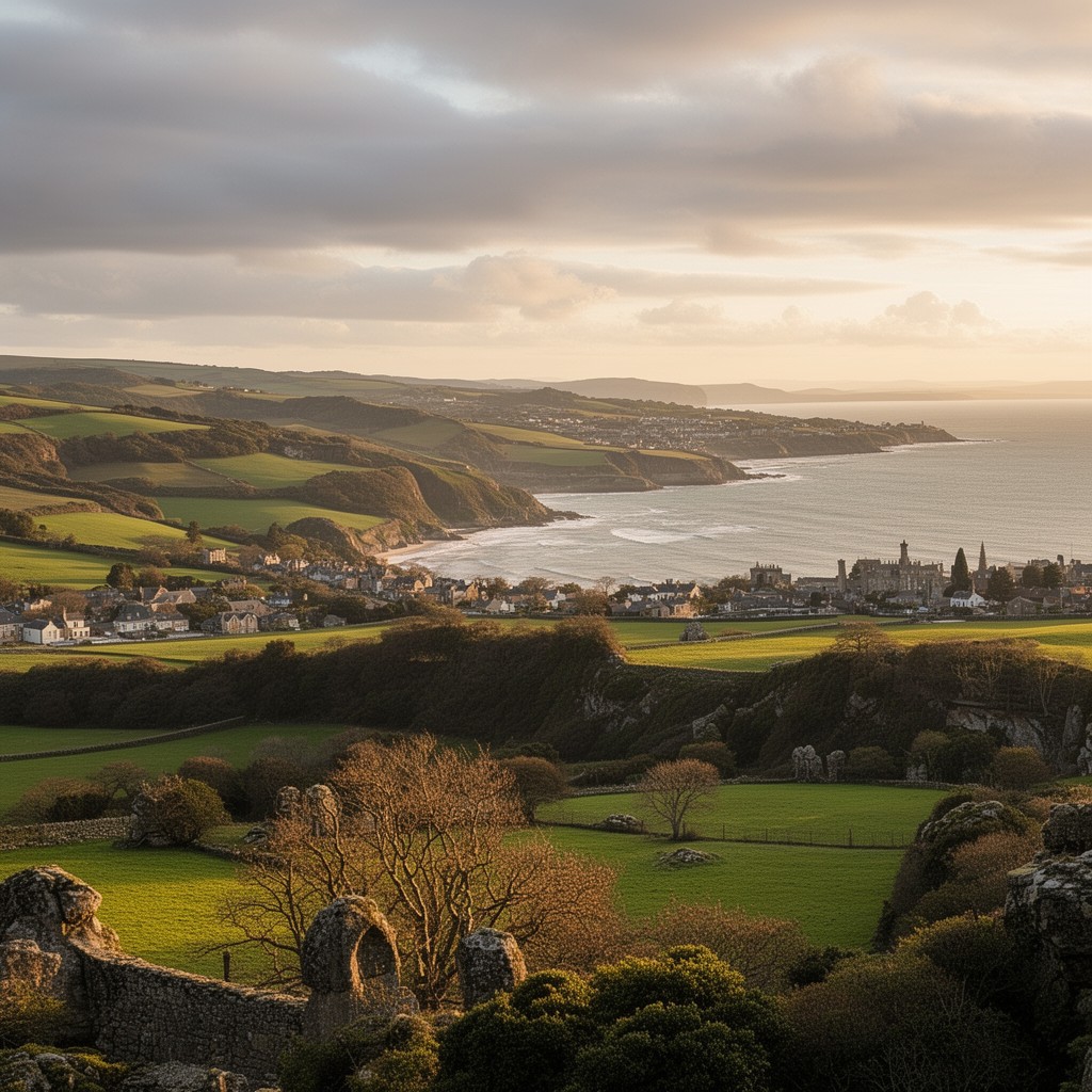 AI-generated illustration of southwest England