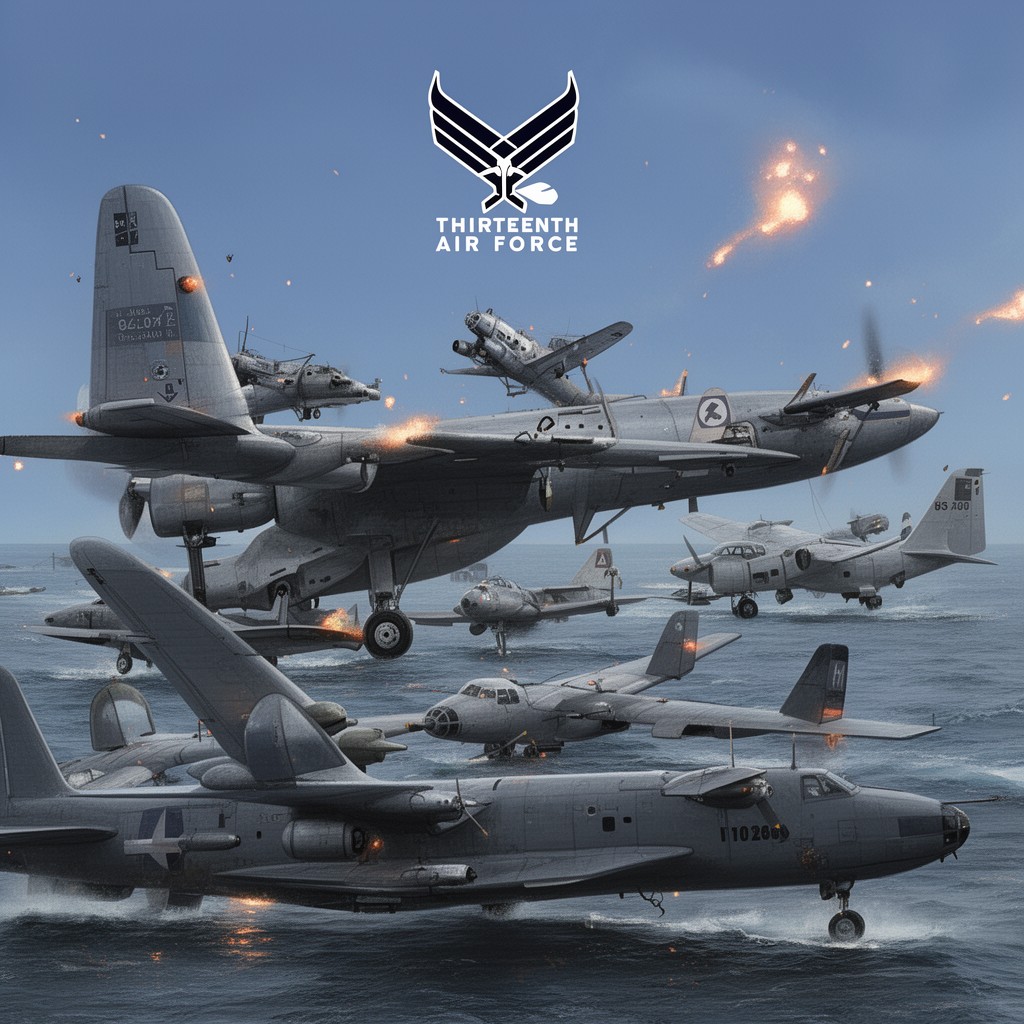 AI-generated illustration of Thirteenth Air Force