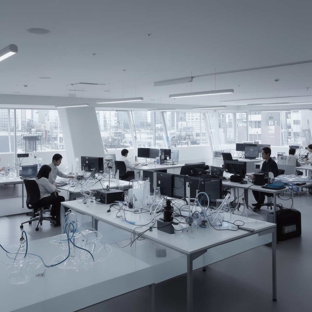 AI-generated illustration of Research Center for Advanced Science and Technology, University of Tokyo