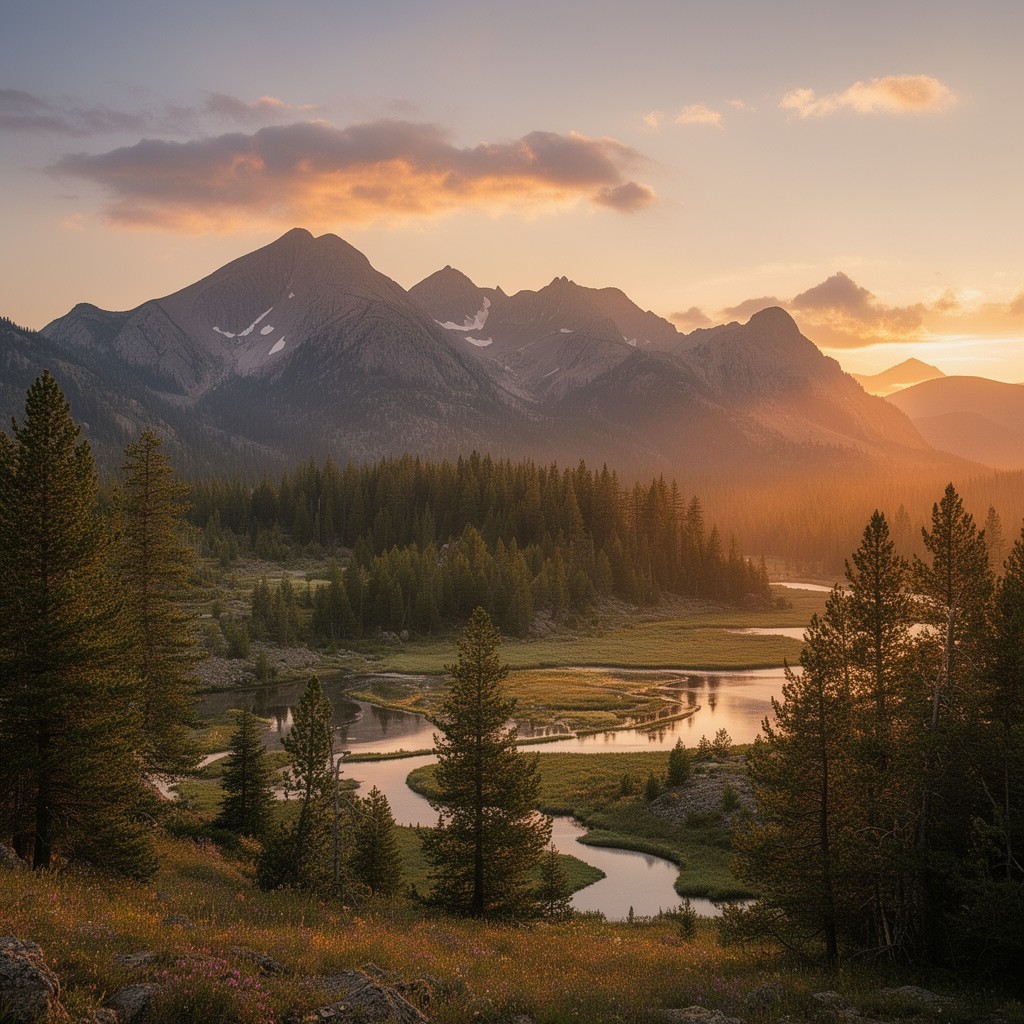 AI-generated illustration of Uinta Mountains