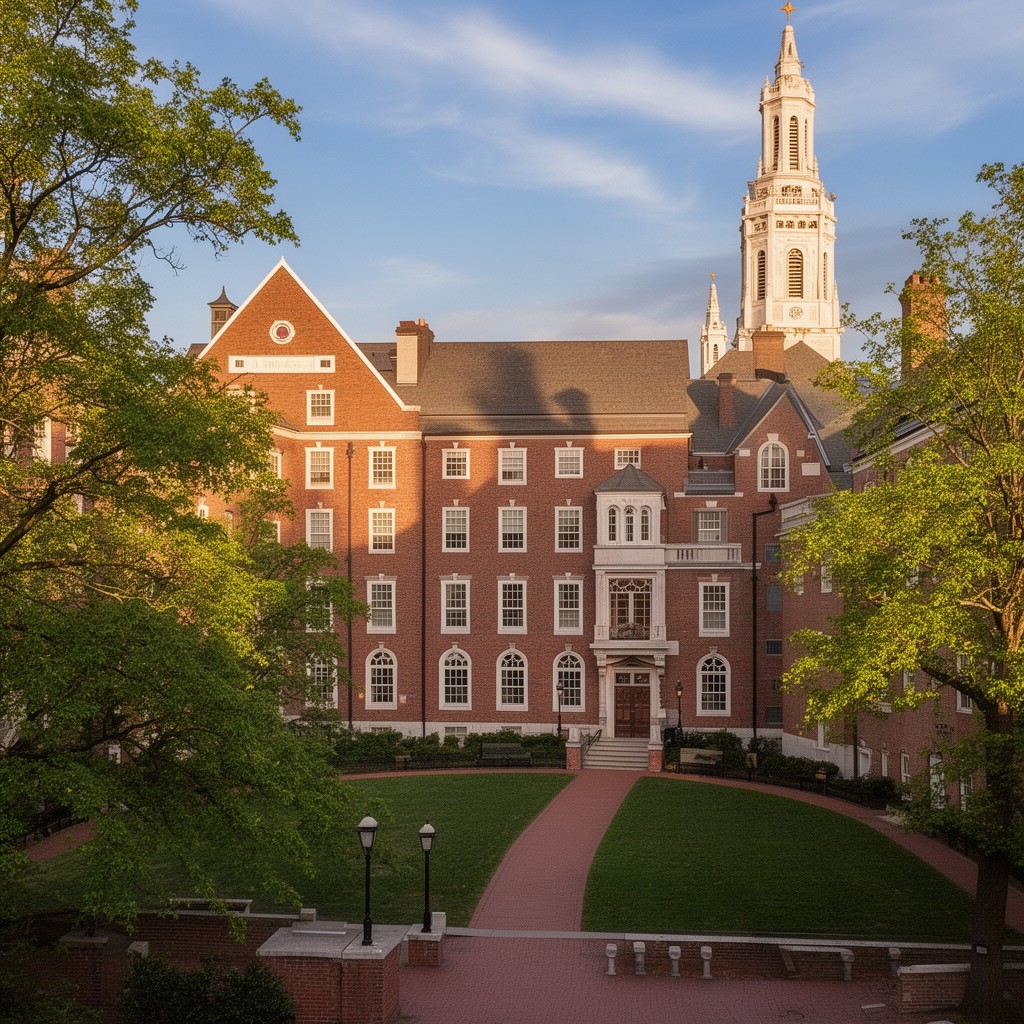 AI-generated illustration of Yale College residential colleges