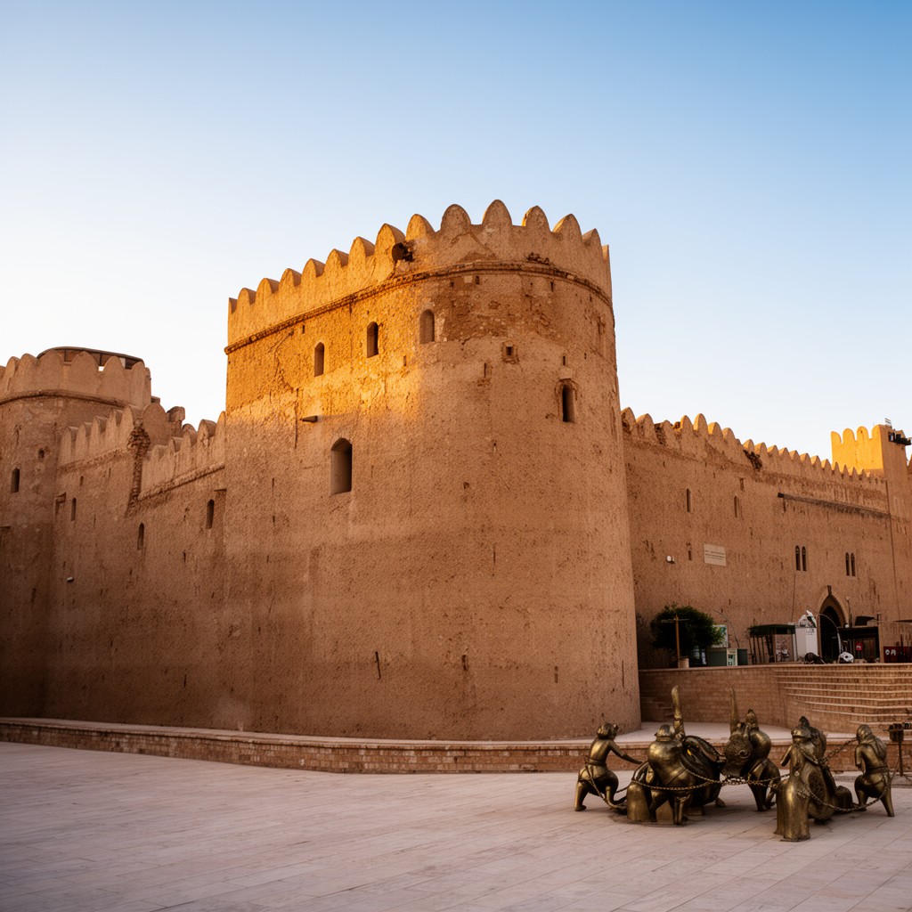AI-generated illustration of Masmak Fortress