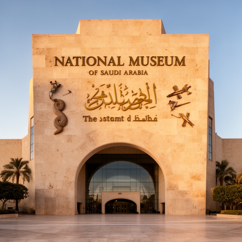 AI-generated illustration of National Museum of Saudi Arabia