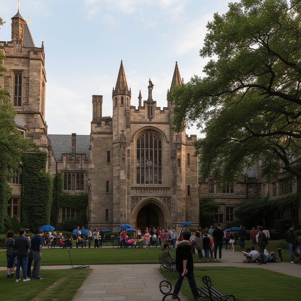 AI-generated illustration of Old Campus