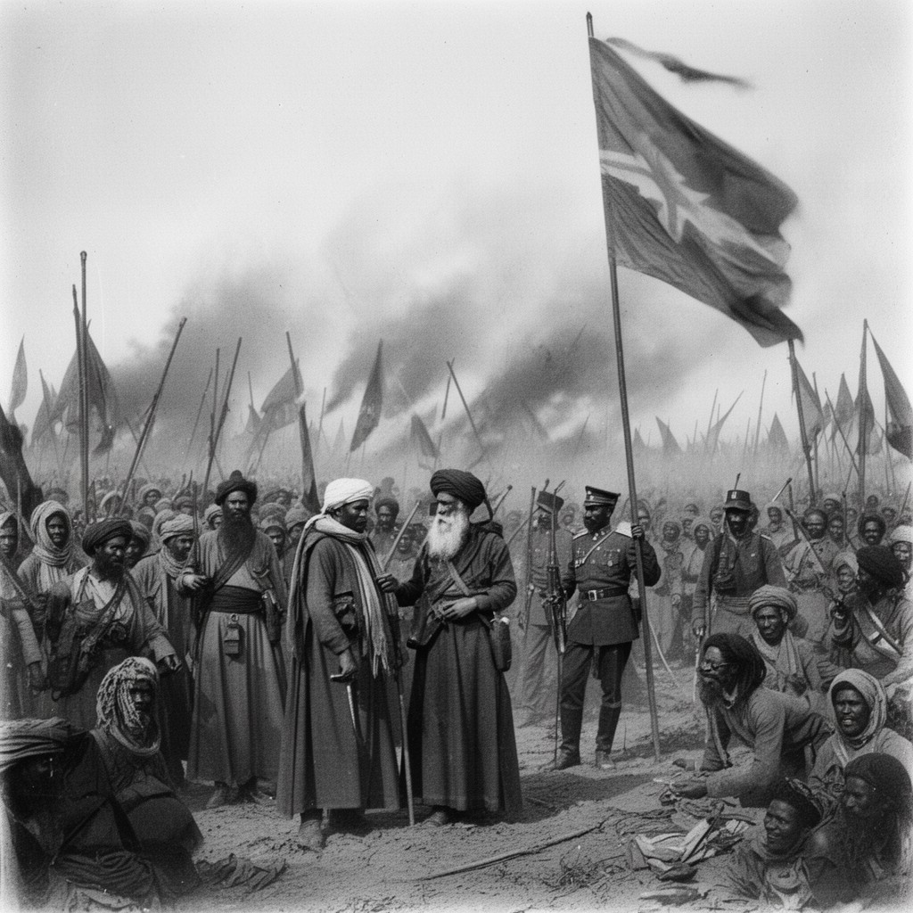AI-generated illustration of Siege of Khartoum
