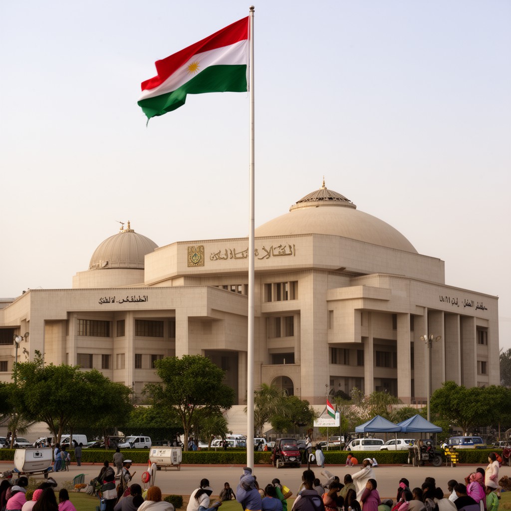 AI-generated illustration of Sudanese parliament
