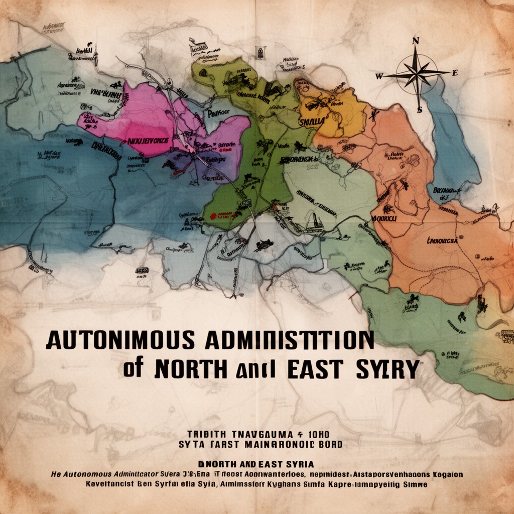 AI-generated illustration of Autonomous Administration of North and East Syria
