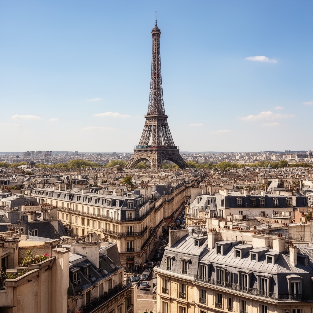 AI-generated illustration of 7th arrondissement of Paris