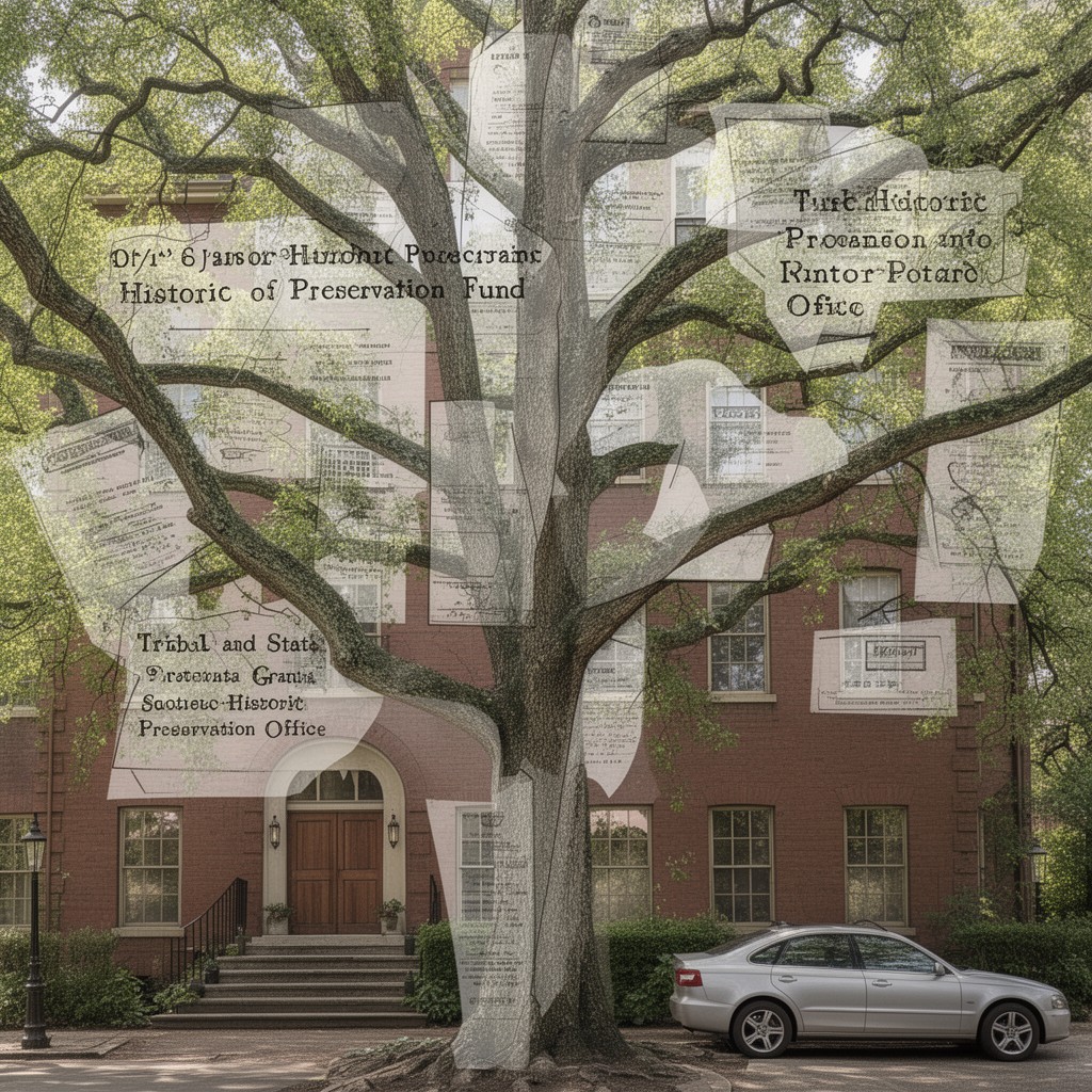 AI-generated illustration of Historic Preservation Fund grants