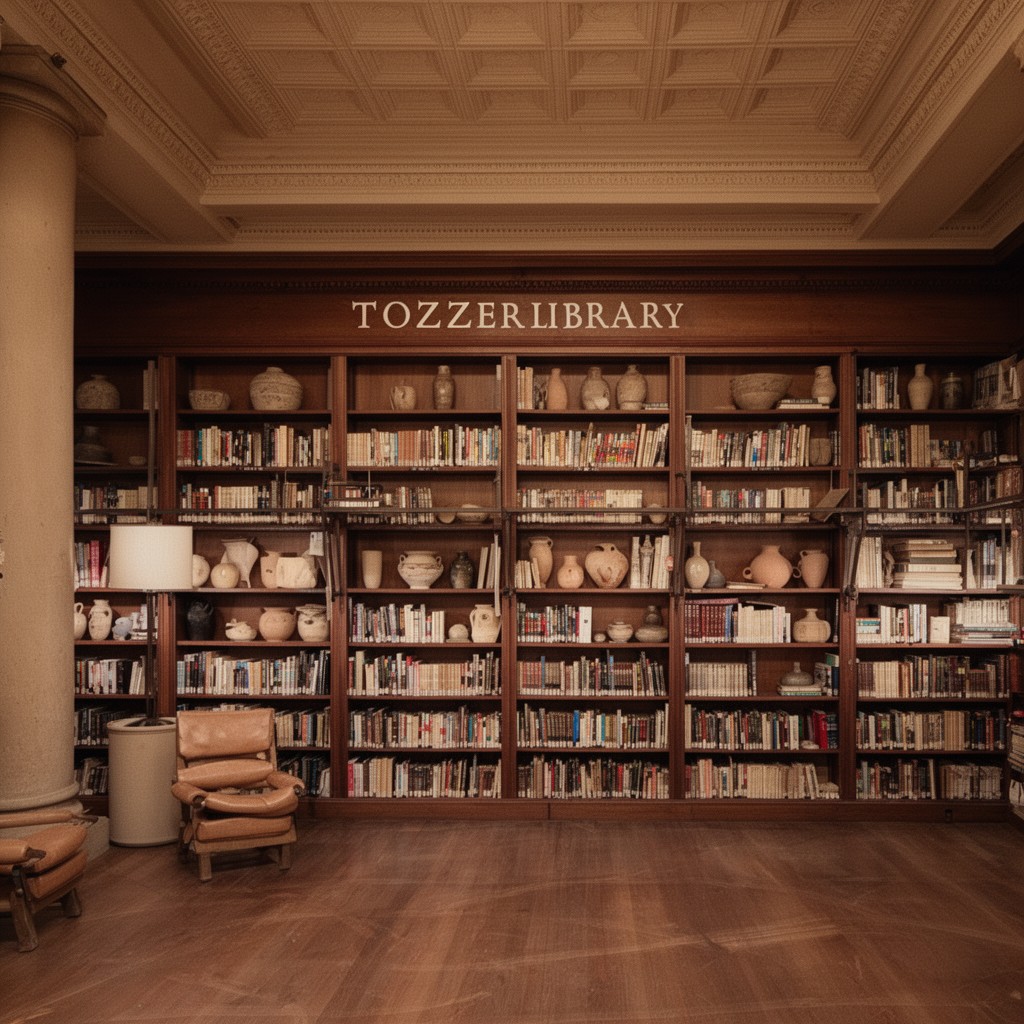 AI-generated illustration of Tozzer Library