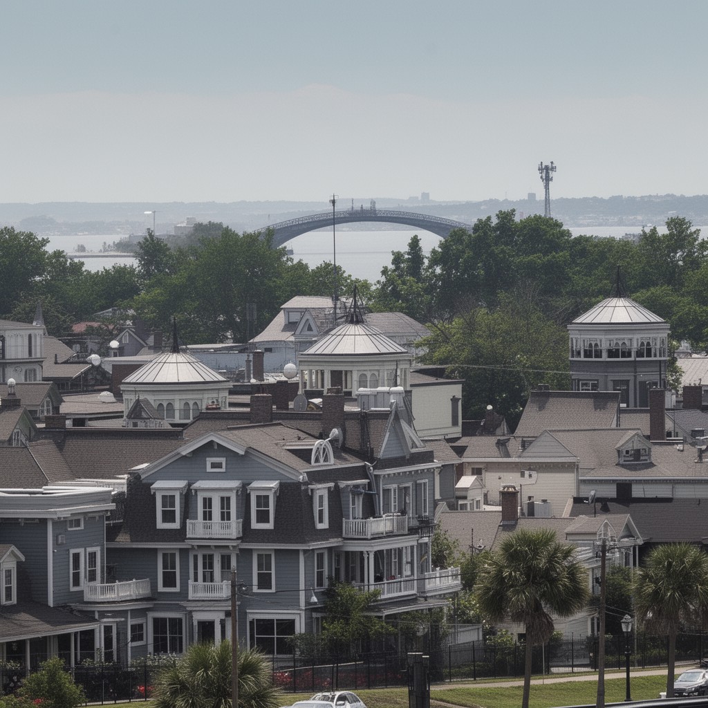 AI-generated illustration of Long Branch, New Jersey, United States