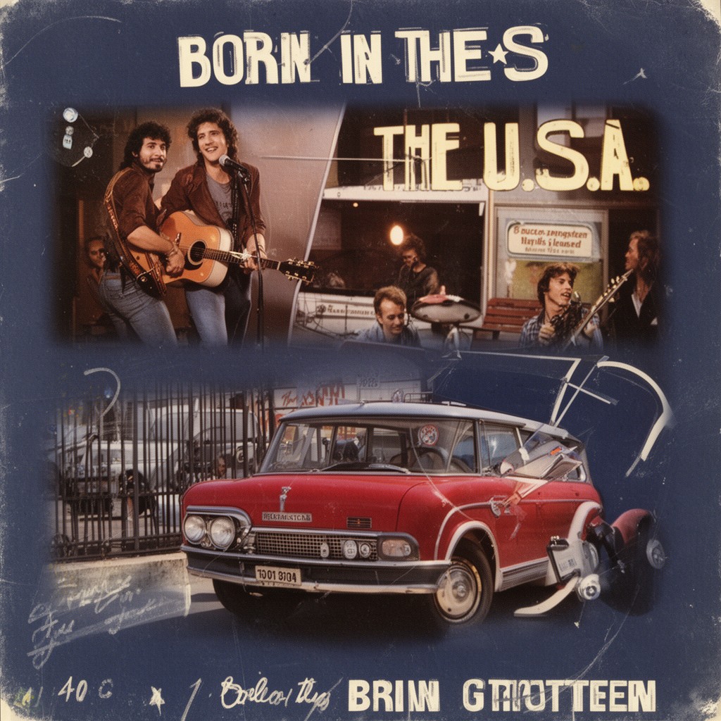AI-generated illustration of Born in the U.S.A.