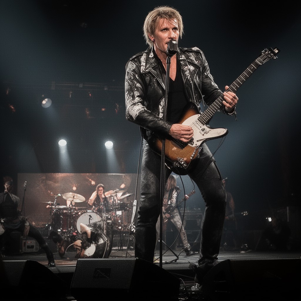 AI-generated illustration of Bon Jovi