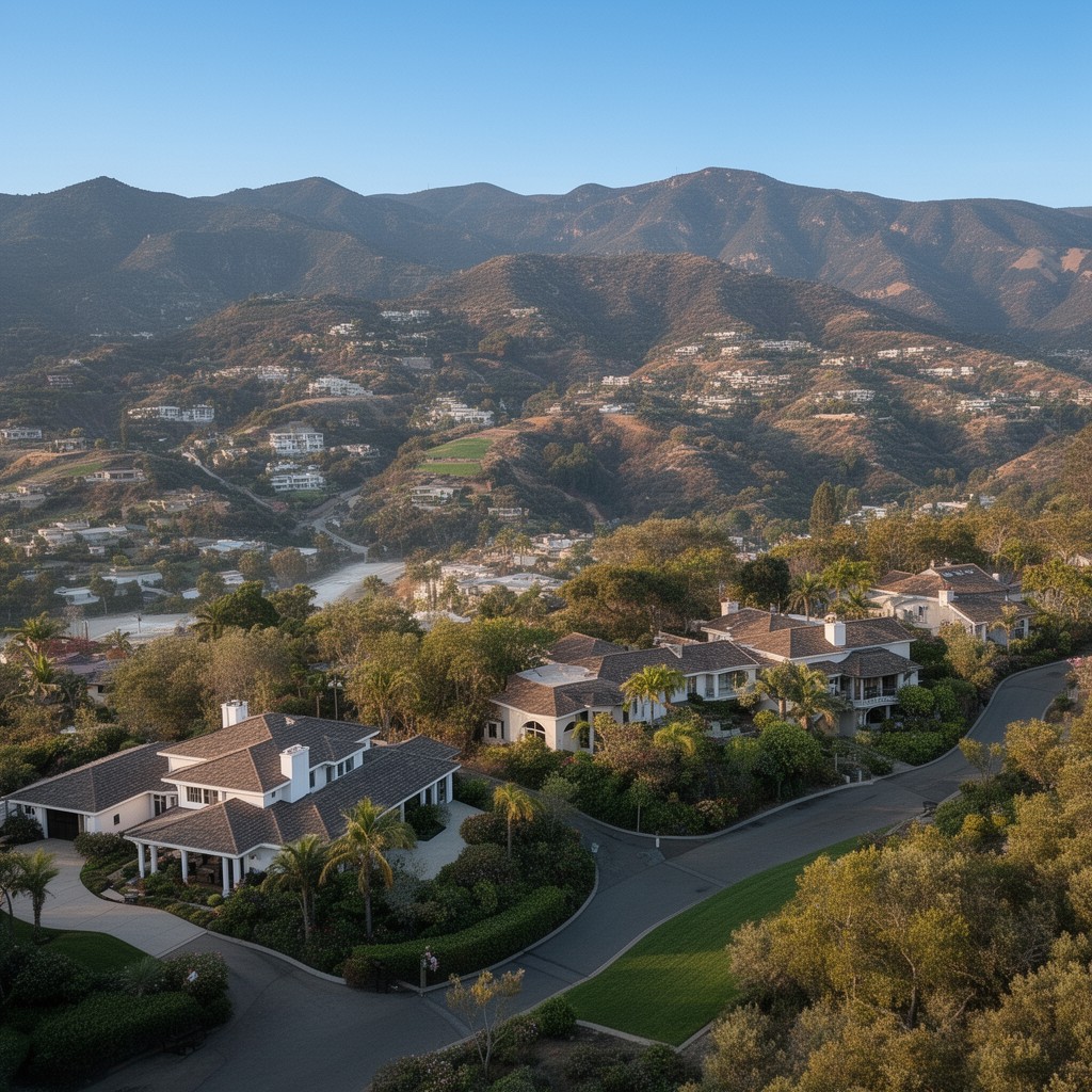 AI-generated illustration of Montecito, California, United States