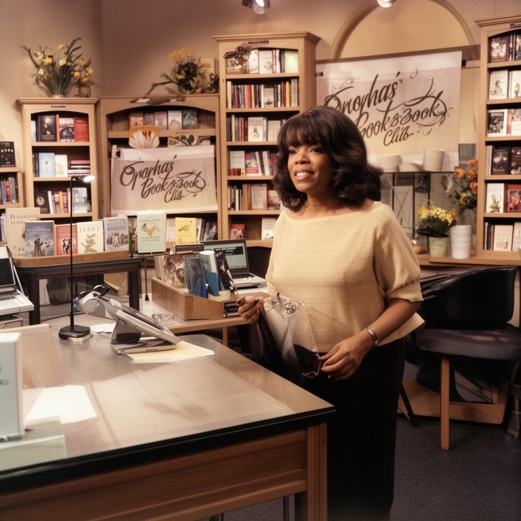 AI-generated illustration of Oprah's Book Club