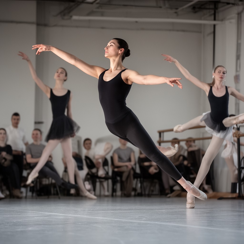 AI-generated illustration of Balanchine technique