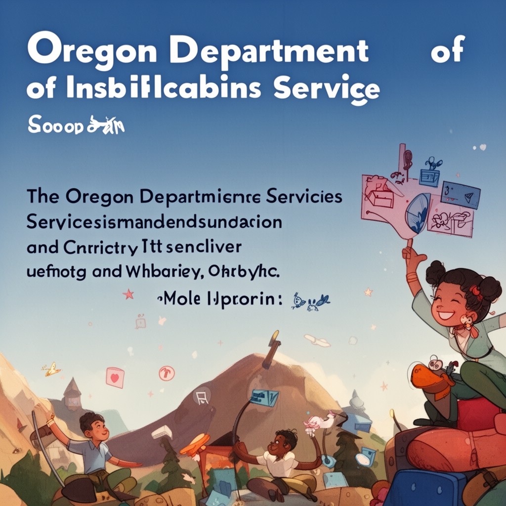 AI-generated illustration of Oregon Department of Human Services
