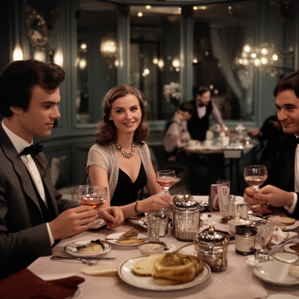 AI-generated illustration of Breakfast at Tiffany's