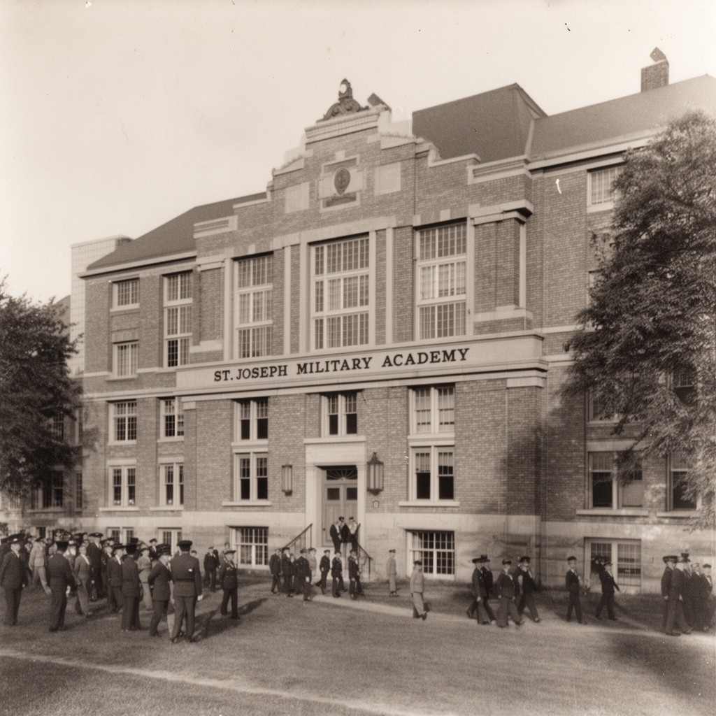 AI-generated illustration of St. Joseph Military Academy