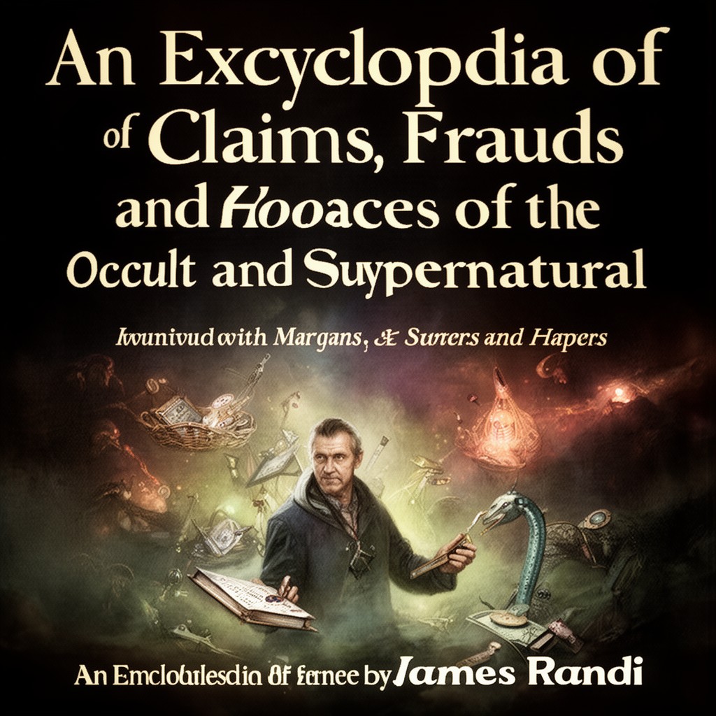 AI-generated illustration of An Encyclopedia of Claims, Frauds, and Hoaxes of the Occult and Supernatural