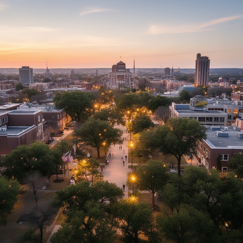 AI-generated illustration of Norman, Oklahoma, United States
