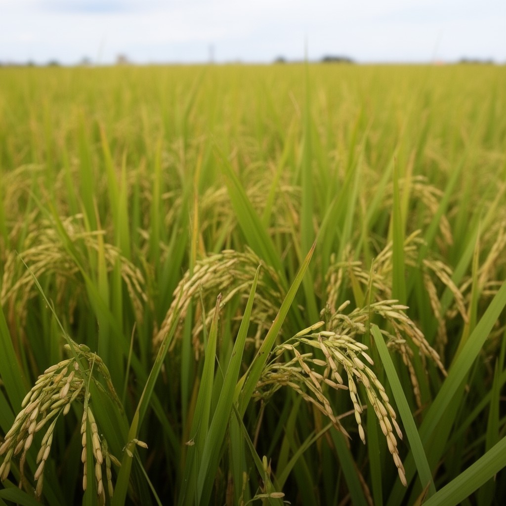 AI-generated illustration of IR36 rice variety