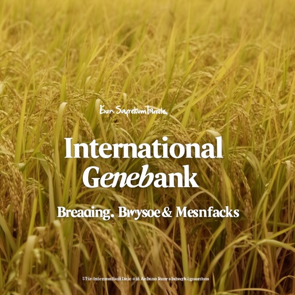 AI-generated illustration of international rice genebank