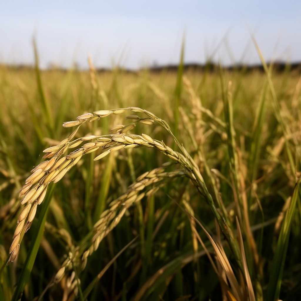 AI-generated illustration of Oryza glaberrima