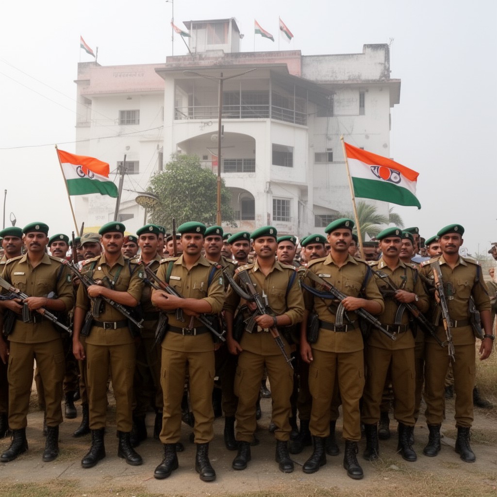 AI-generated illustration of Border Security Force