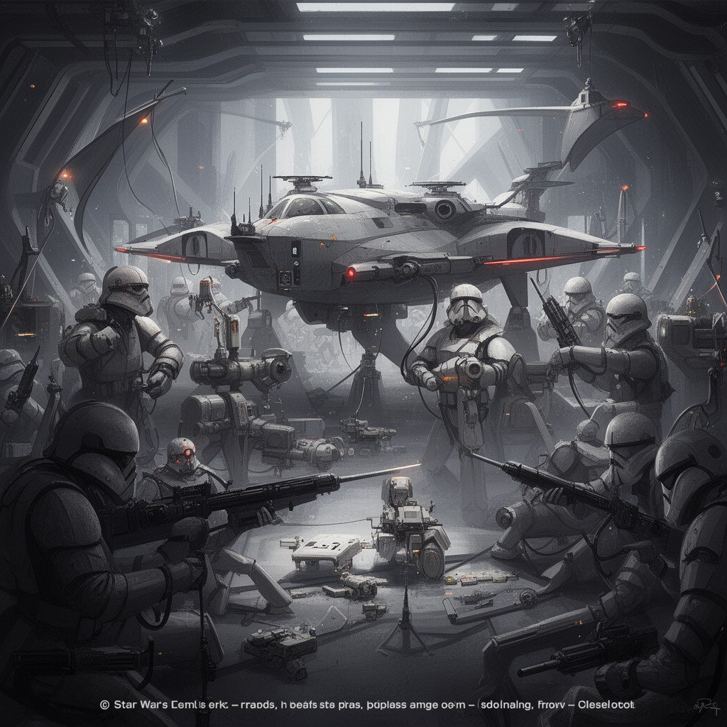 AI-generated illustration of Star Wars