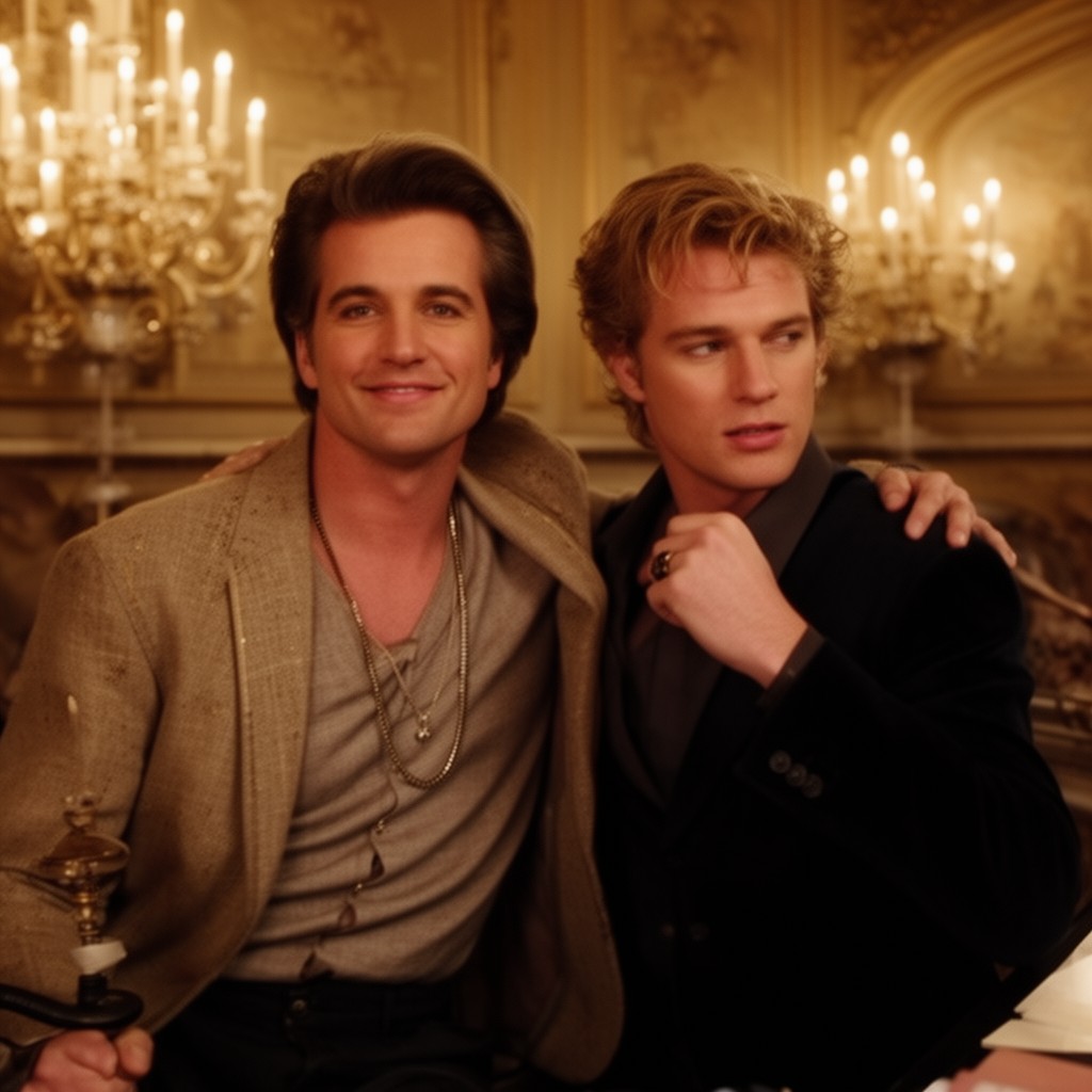 AI-generated illustration of Behind the Candelabra