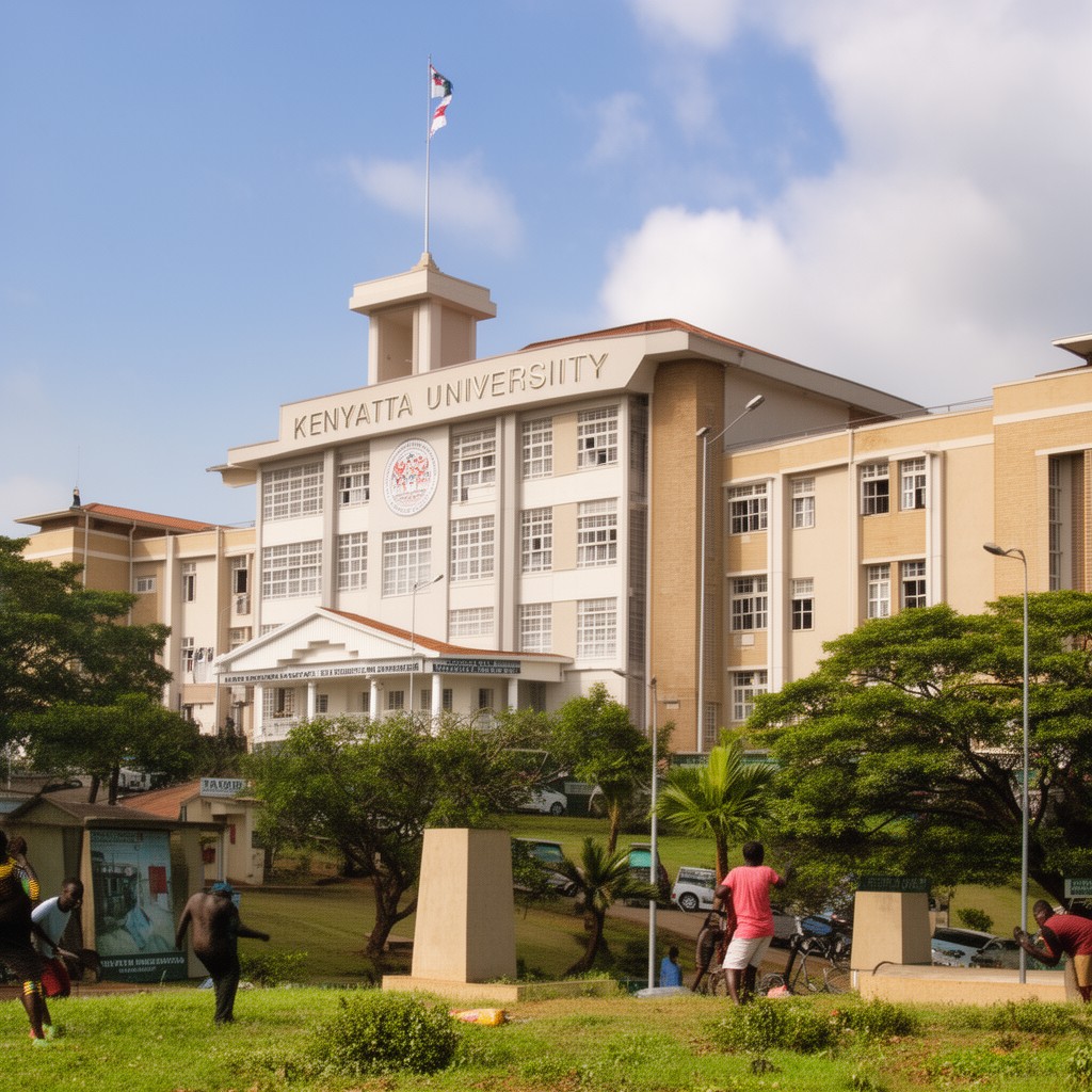 AI-generated illustration of Kenyatta University (satellite campuses)