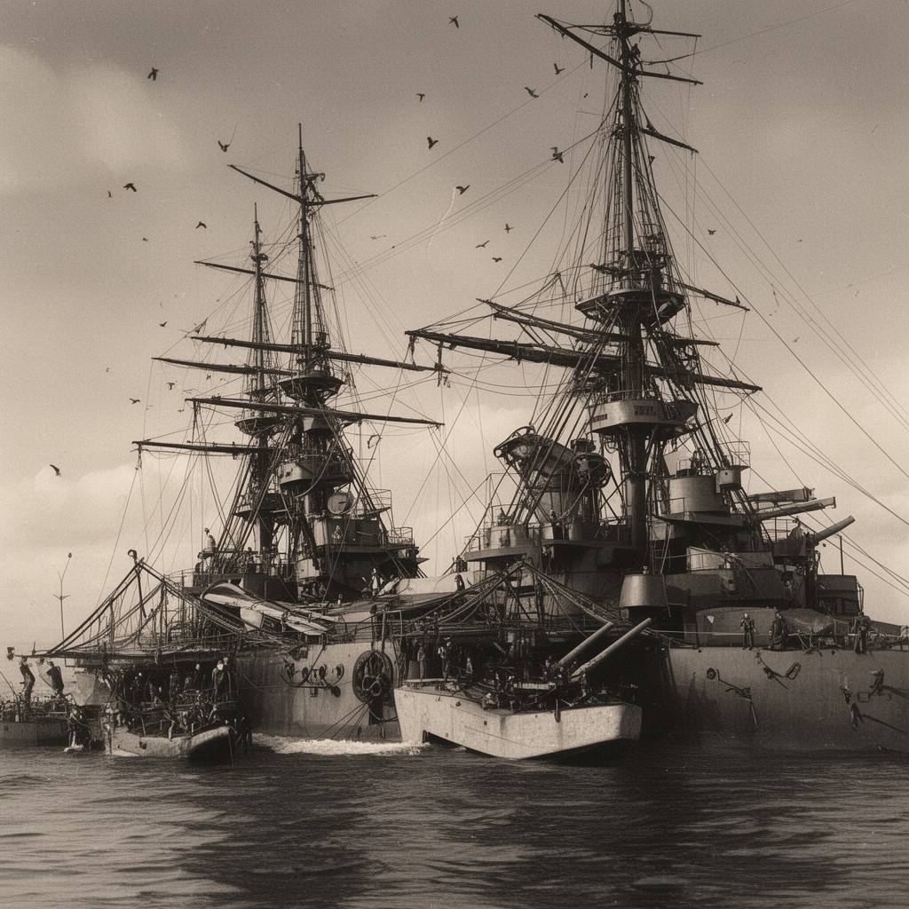 AI-generated illustration of First Fleet