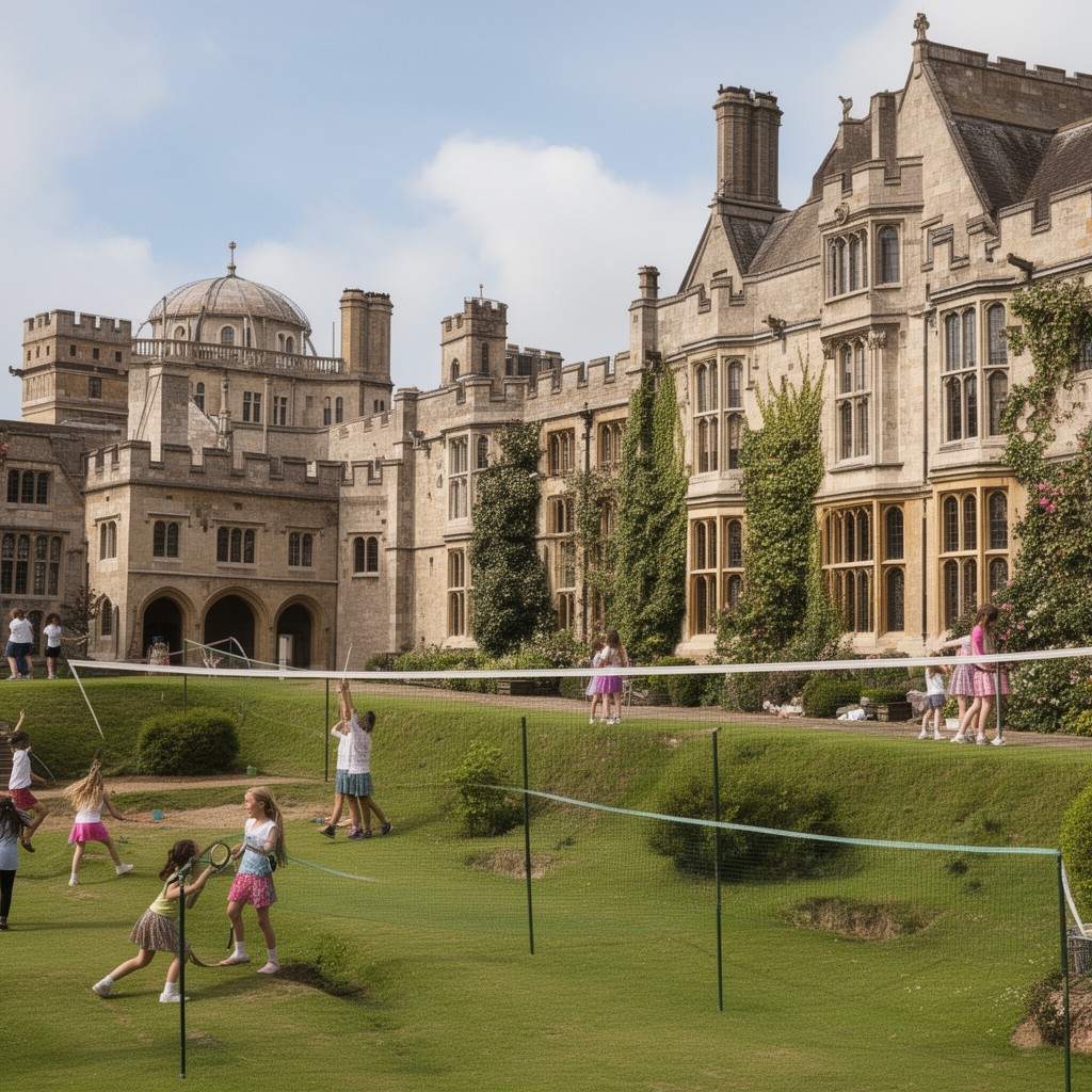 AI-generated illustration of Badminton School