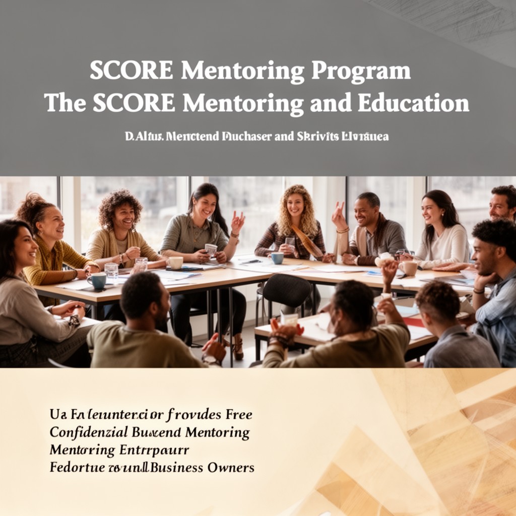AI-generated illustration of SCORE mentoring program